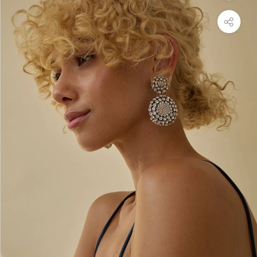 Lelet NY Crystal Drop Earrings NWT - Picture 3 of 9